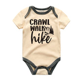 Crawl Walk Hike Adventure Baby Boy Girl Clothes Outdoor Mountain Hiking Baby Outfit
